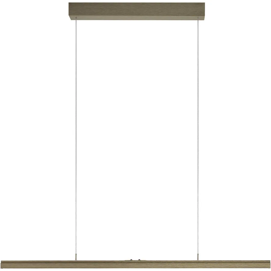 Designer-Pendellampe Bankamp Line X bronze 1 dimmbar - Material: Aluminium/Stahl - LED - Lichtfarbe: Extra warmweiss - LED Energiesparlampen
