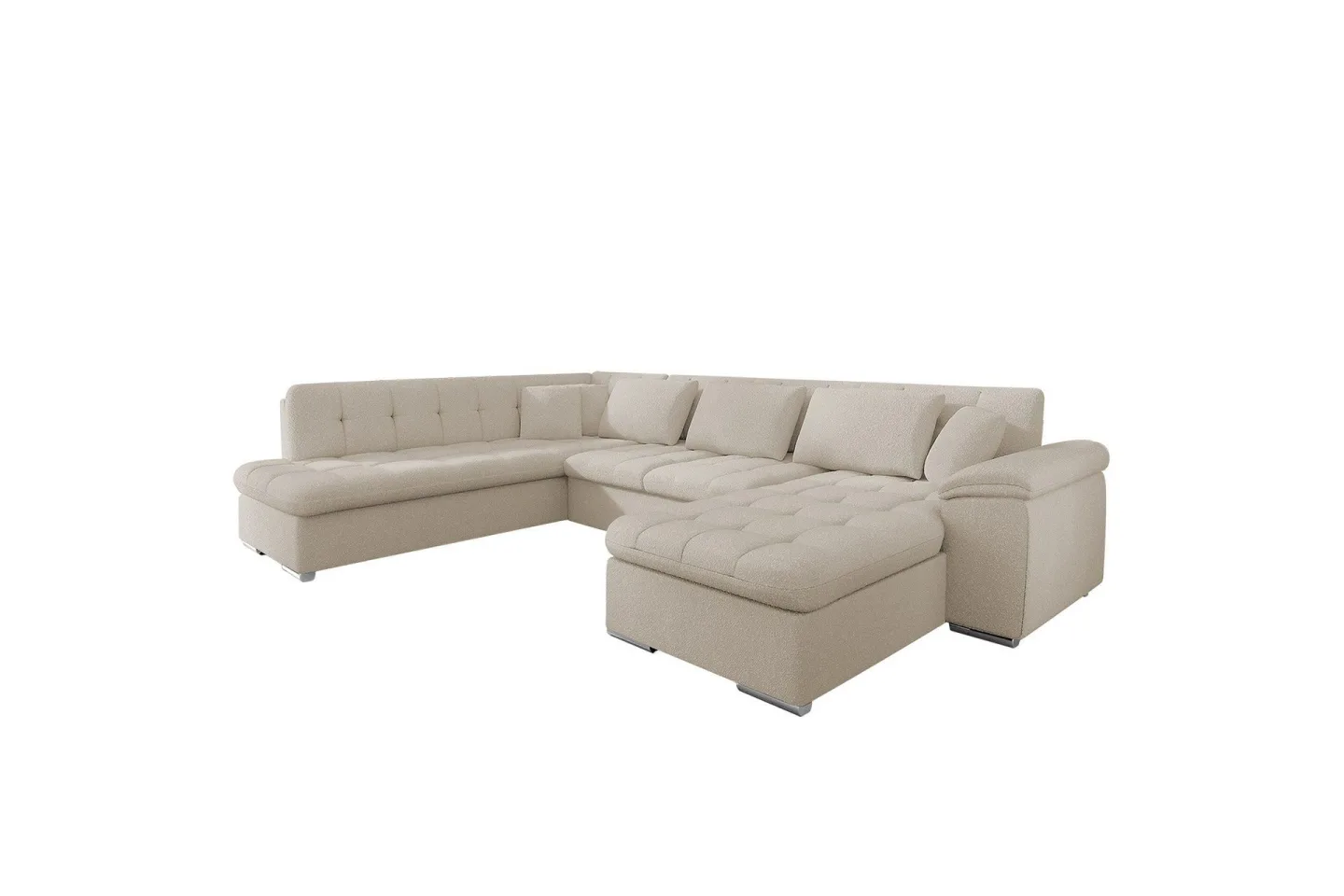 Dynir Soffa med Divan och Schäslong 4-sits - Beige