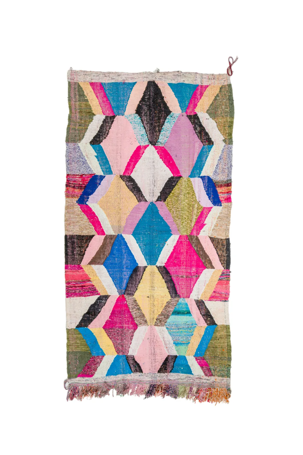 Marokkansk Boucherouite-teppe 150 x 275 cm (Størrelse: 150 x 275 cm)
