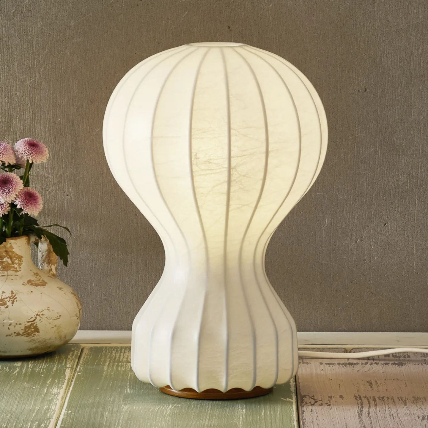 Gatto Bordlampe Liten - Flos Gatto Piccolo - Stue - Design - Stoff / Tekstil - Med en lyskilde