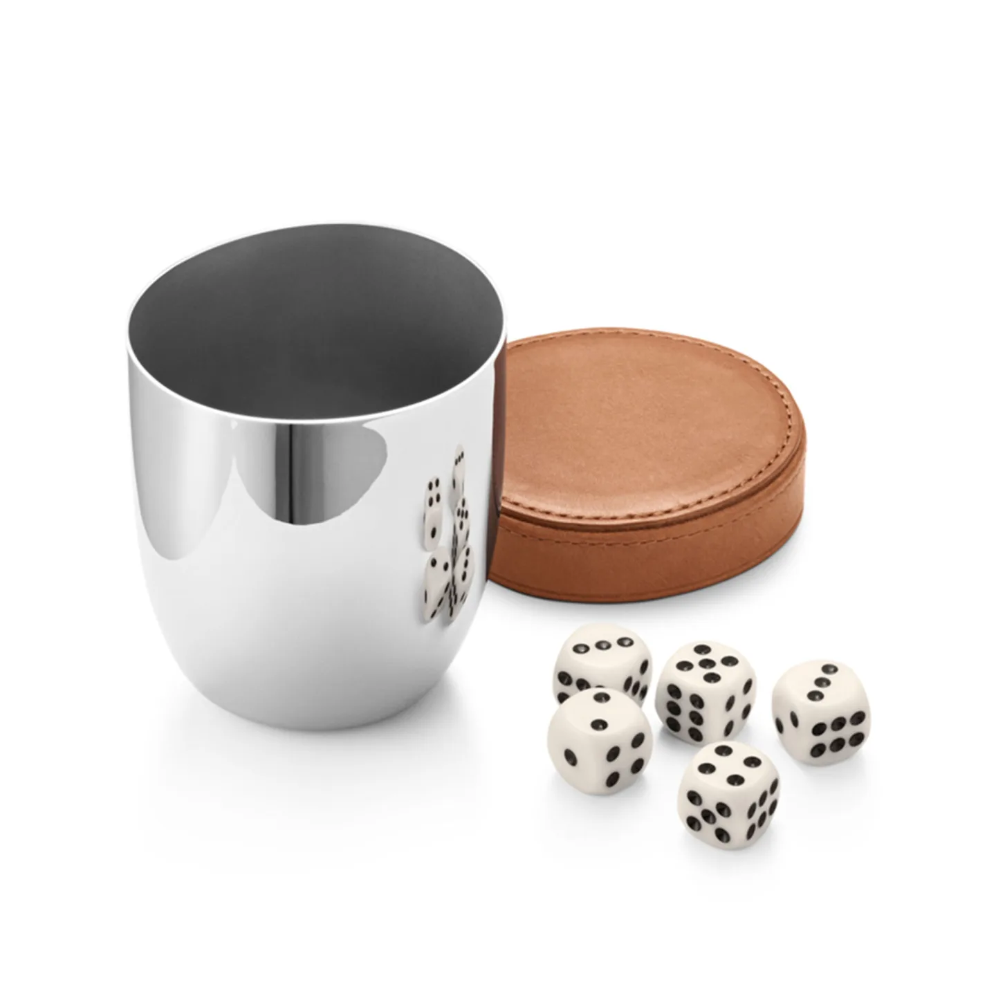 Georg Jensen - Sky Dice Travel Set / Stainless Steel - Spel - Aurélien Barbry