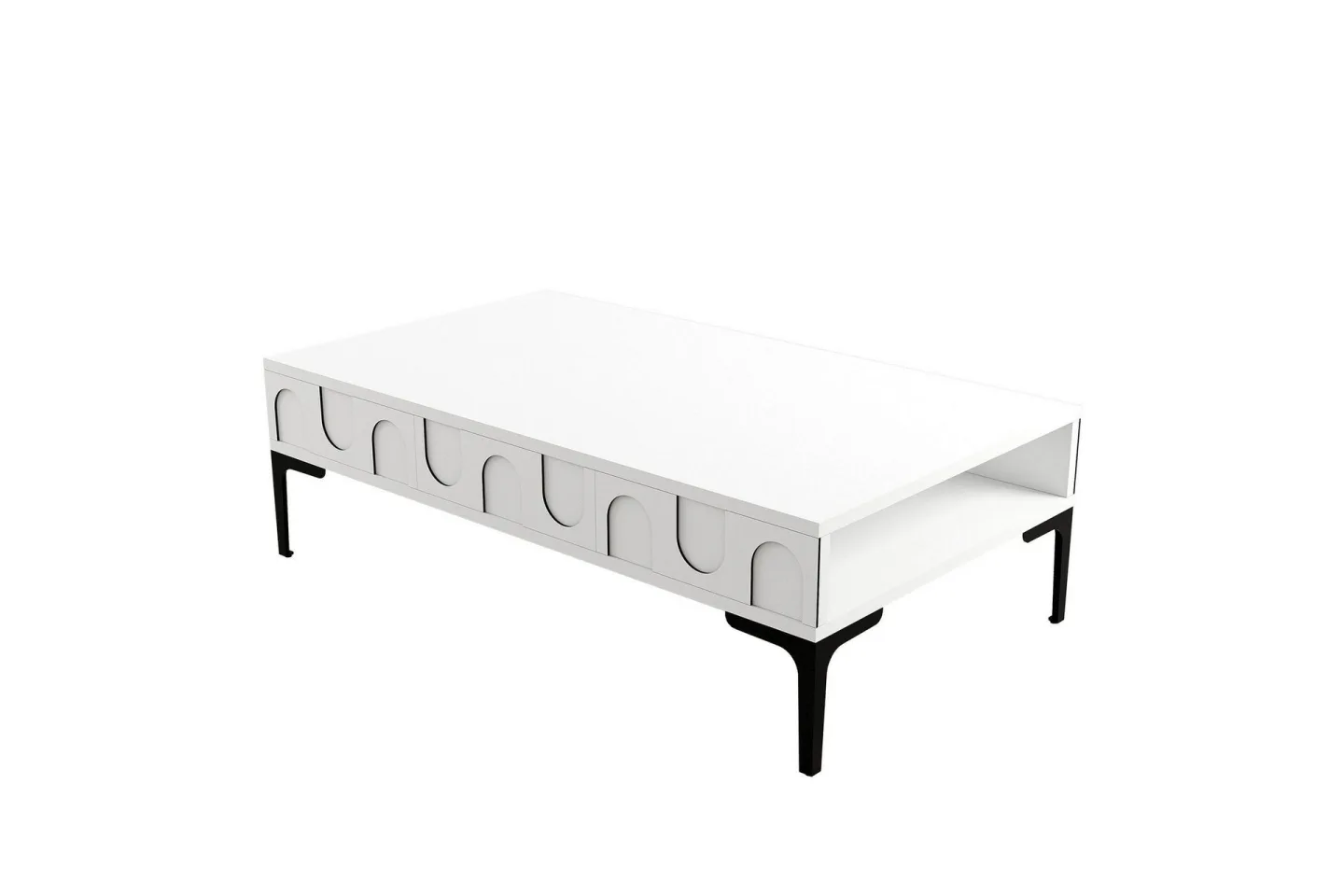 Hazim Soffbord 105 cm - Vit/Svart