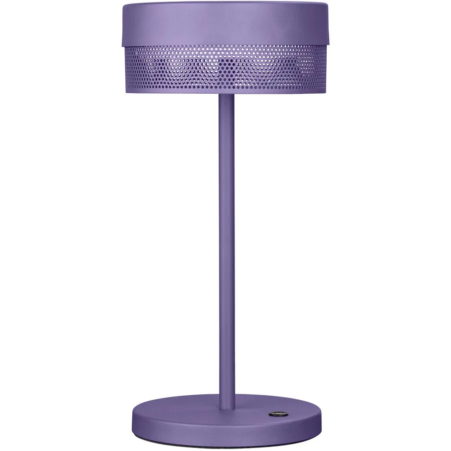 Tischlampe Mesh Lila Metall 14.5 cm 30 cm - Farbe: Violett - LED - Lichtfarbe: Extra warmweiss - LED Energiesparlampen
