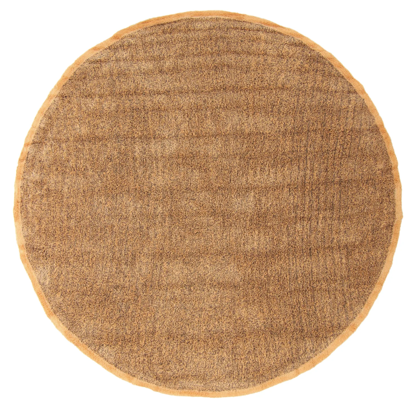 Rundt teppe - Celina Natural Cotton Shaggy (brun/oransje) (Størrelse: Ø 240 cm)