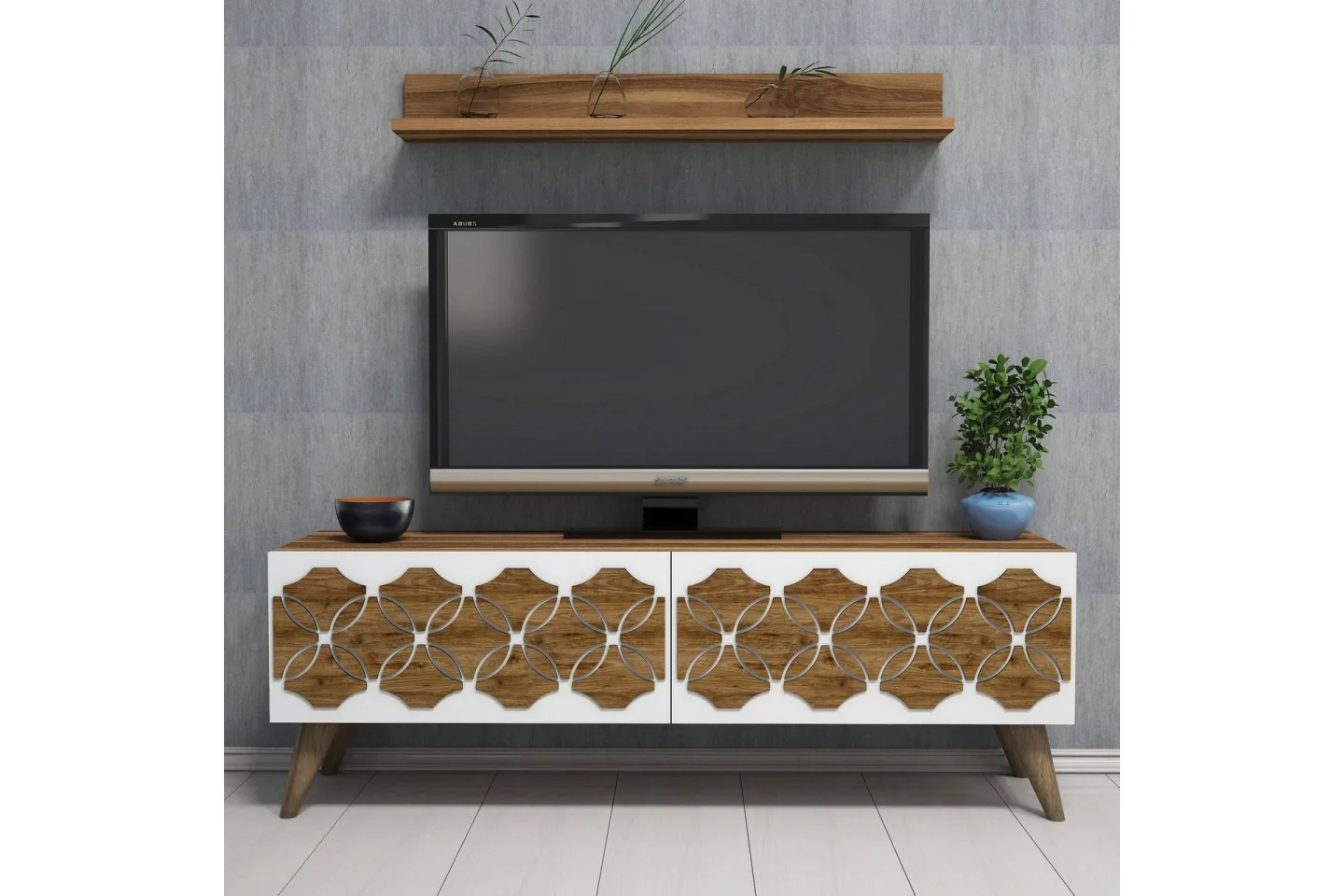 Hovdane TV-Möbelset 120 cm - Brun