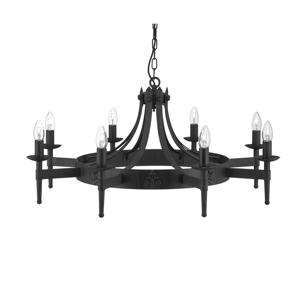 Searchlight - Cartwheel II Ø85 - Taklampa - Svart