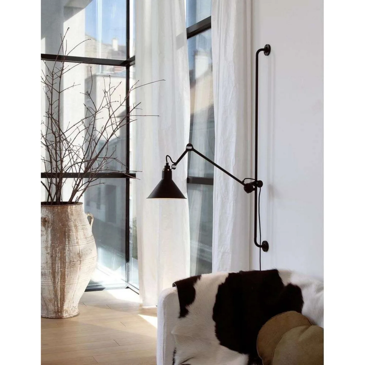 214 Vägglampa Conic Gul - Lampe Gras - Vardagsrum - Industristil - Metall - Med en ljuskälla