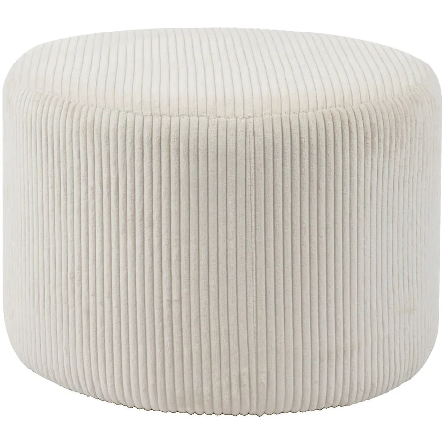 Hocker Idis Beige Cordstoff B 55 H 38 cm