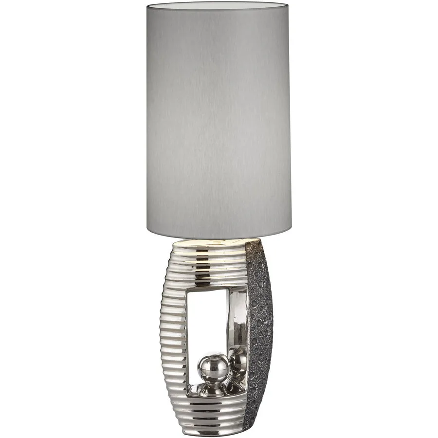 Tischlampe Mia Silber Chrom 22 cm 69 cm