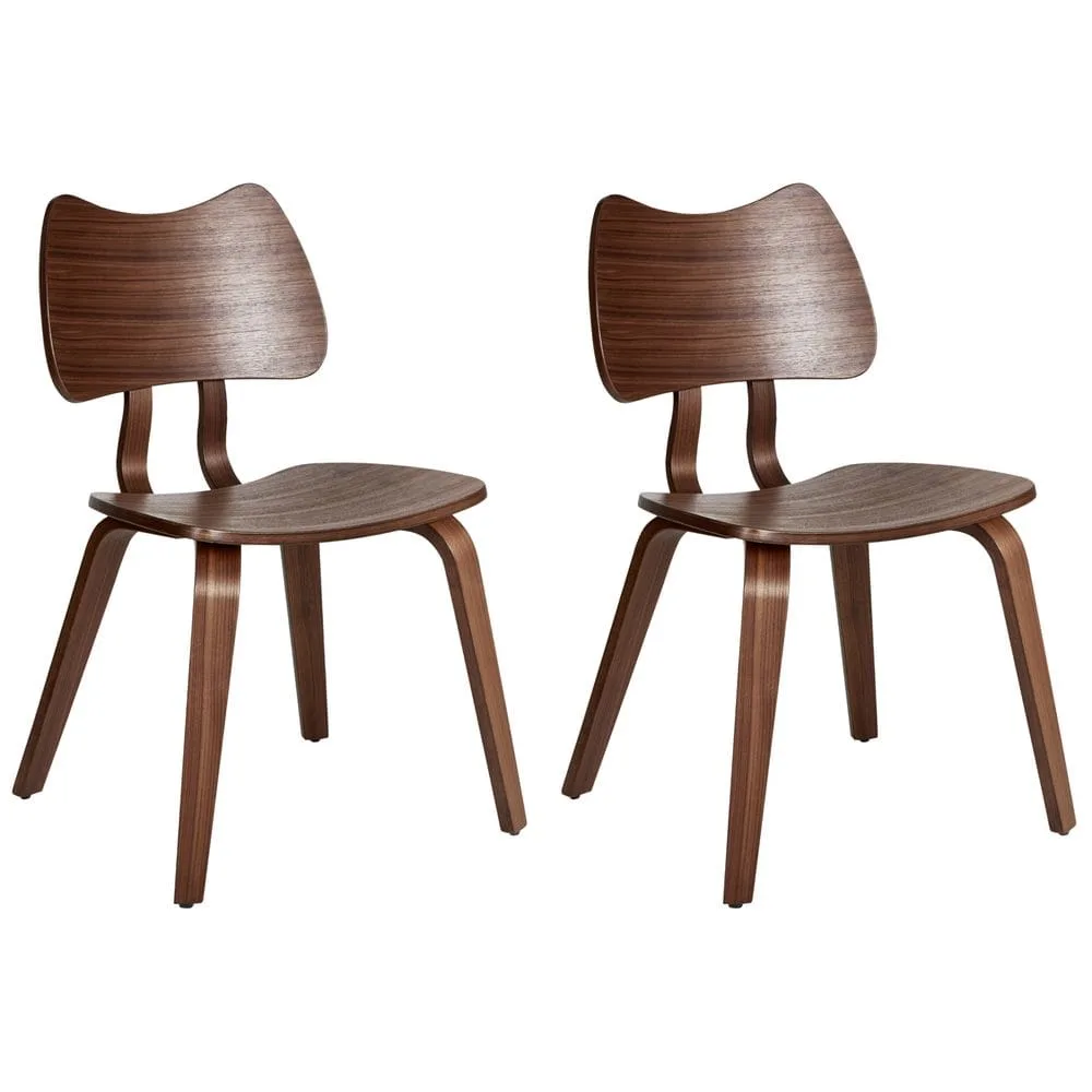 Matstol Diana 2-pack - Mörkbrun
