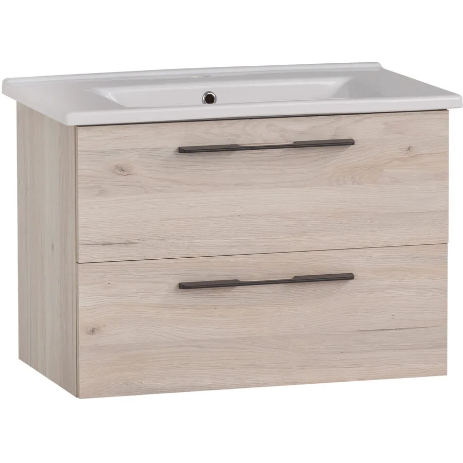 Waschtisch mit Lavabo Maxin sand Holzwerkstoff B 65 cm T 45.5 cm H 53.8 cm