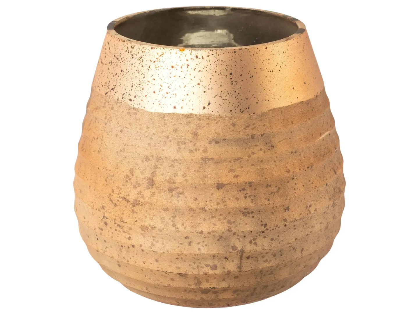 Gasper Windlicht Cutler, Goldig H: 13 cm | Schubiger Möbel