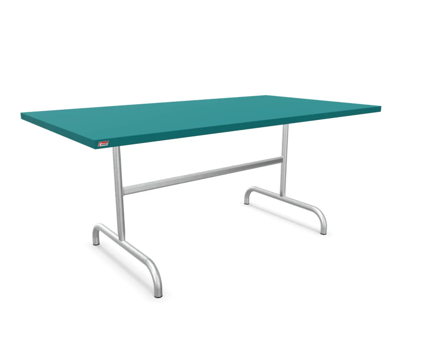 Schaffner Metall-Tisch Säntis Feuerverzinkt Blau | Schubiger Möbel