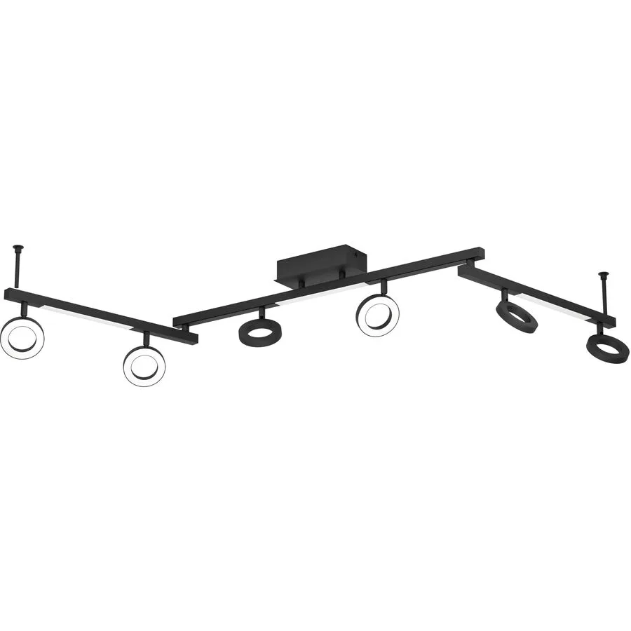 Eglo Spot Cardillio 1 Schwarz Aluminium/Stahl 8.5 cm 20 cm - LED - Lichtfarbe: Warmweiss - LED Energiesparlampen