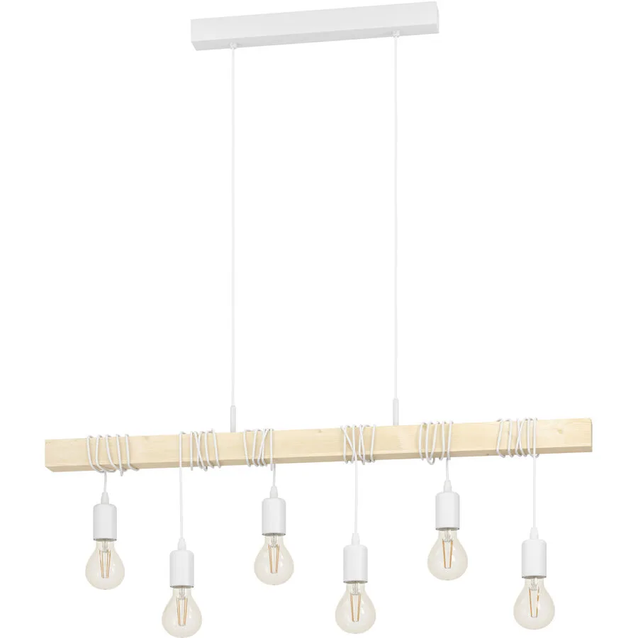 Eglo Pendellampe Townshend Weiss Stahl 10 cm 110 cm