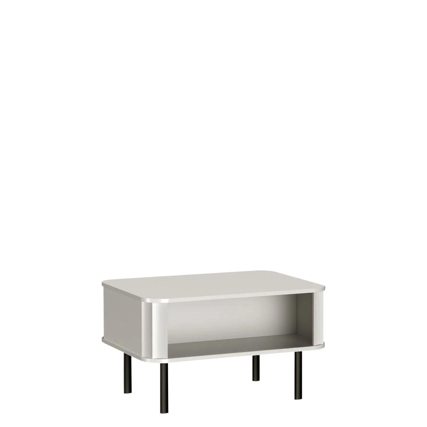 Joriel Soffbord 92 cm - Vit|svart