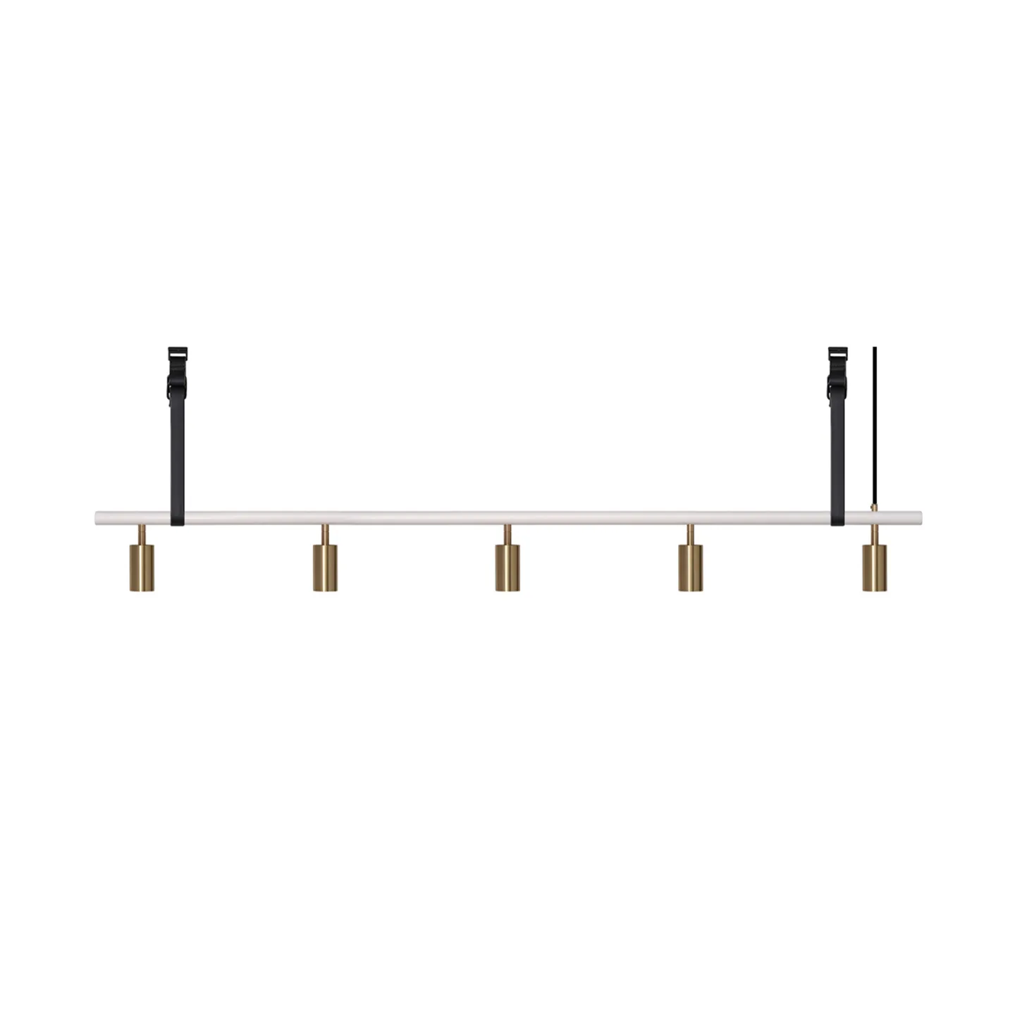 Rubn - Long John 5 White/Brass / Black Leather - Takkronor - Niclas Hoflin - Guld,Vit
