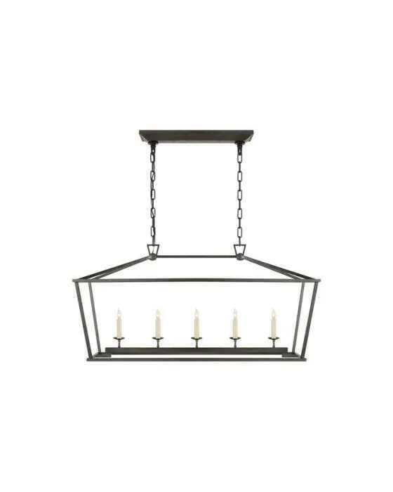 Darlana lineær loftlampe sort