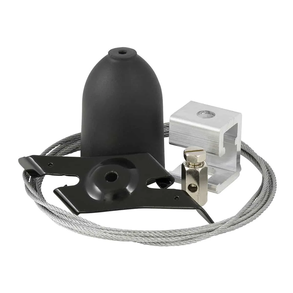 Global Trac SPW11SK-2/5M Wirependel snabbinfästning 5m Svart