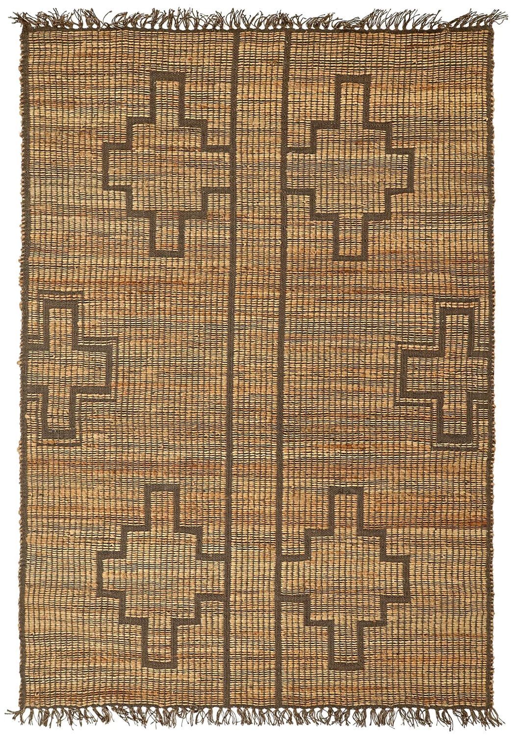 Juteteppe - Kavita (brun) (Størrelse: 240 x 340 cm)