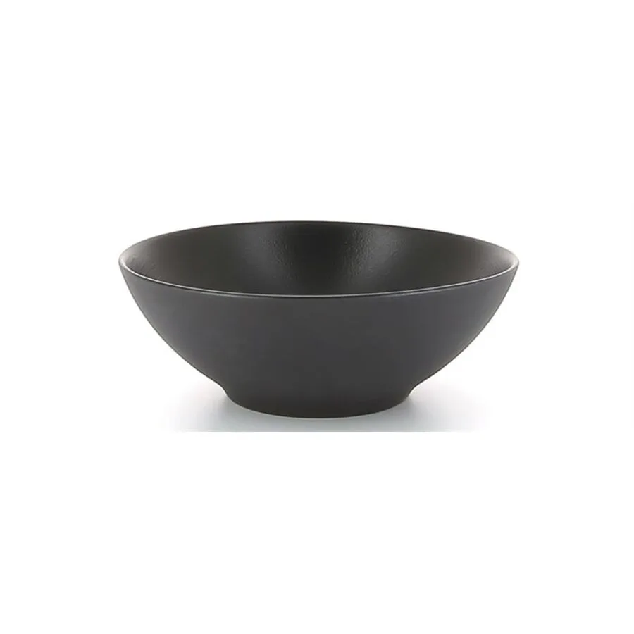 Revol Suppenteller Equinoxe Schwarz matt Porzellan D 15 cm 1 Stk