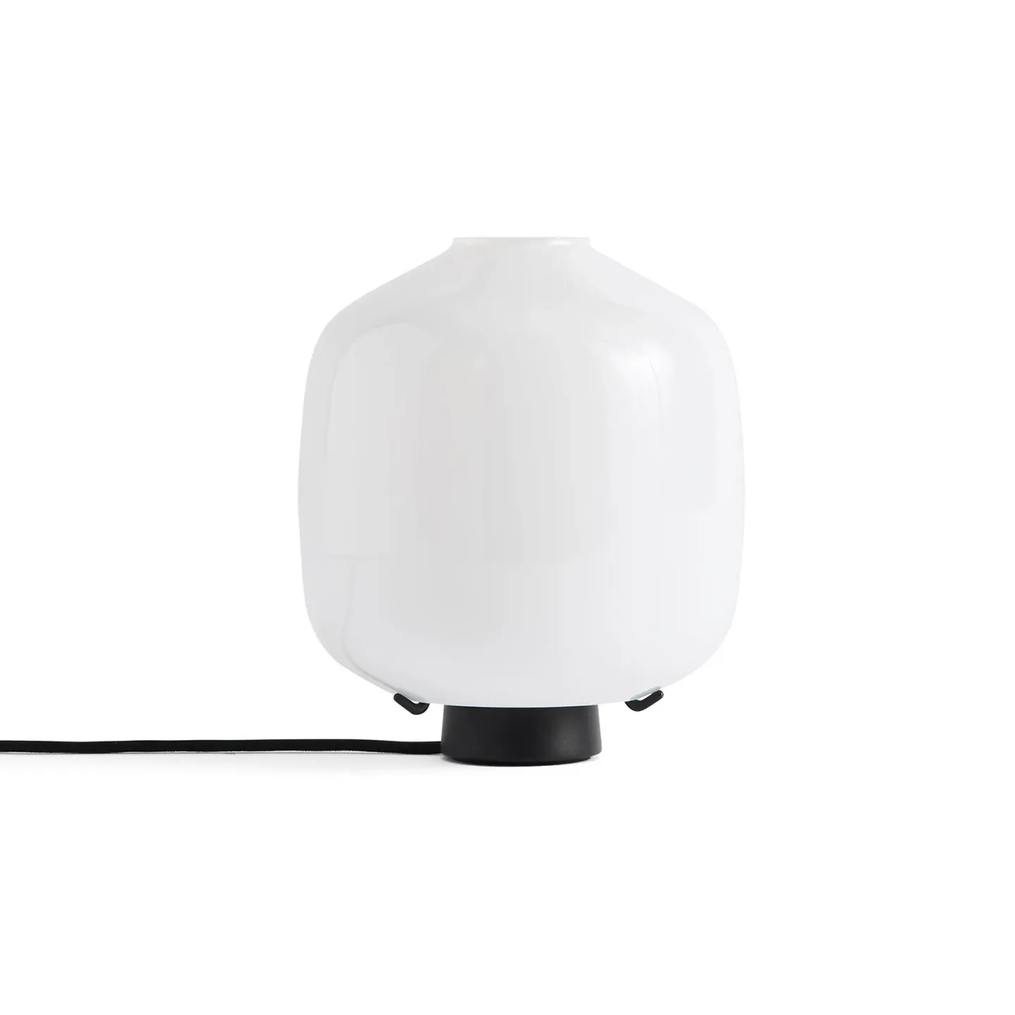 HAY Buoy bordslampa Ø20 cm Opal glass-soft black