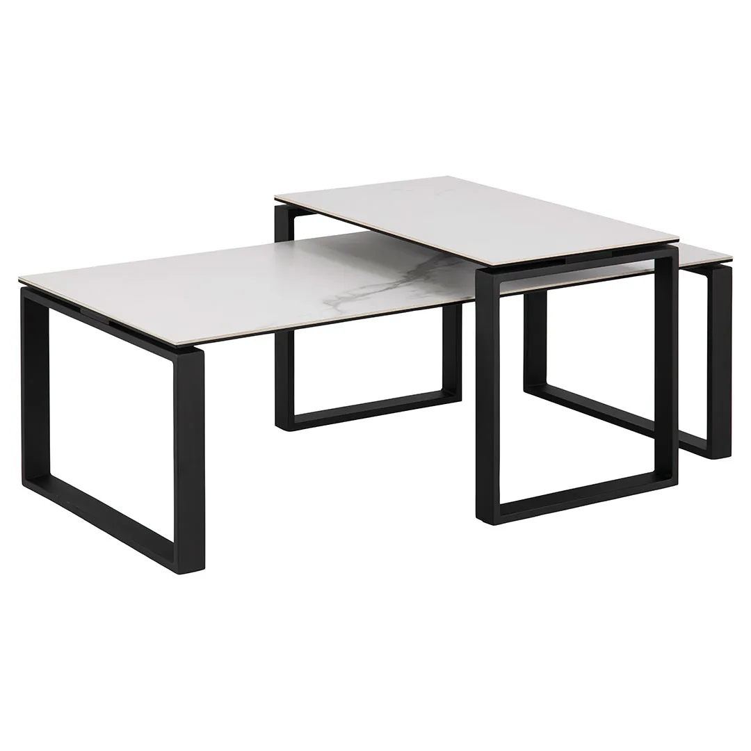 Kamma Couchtisch Set weiß.