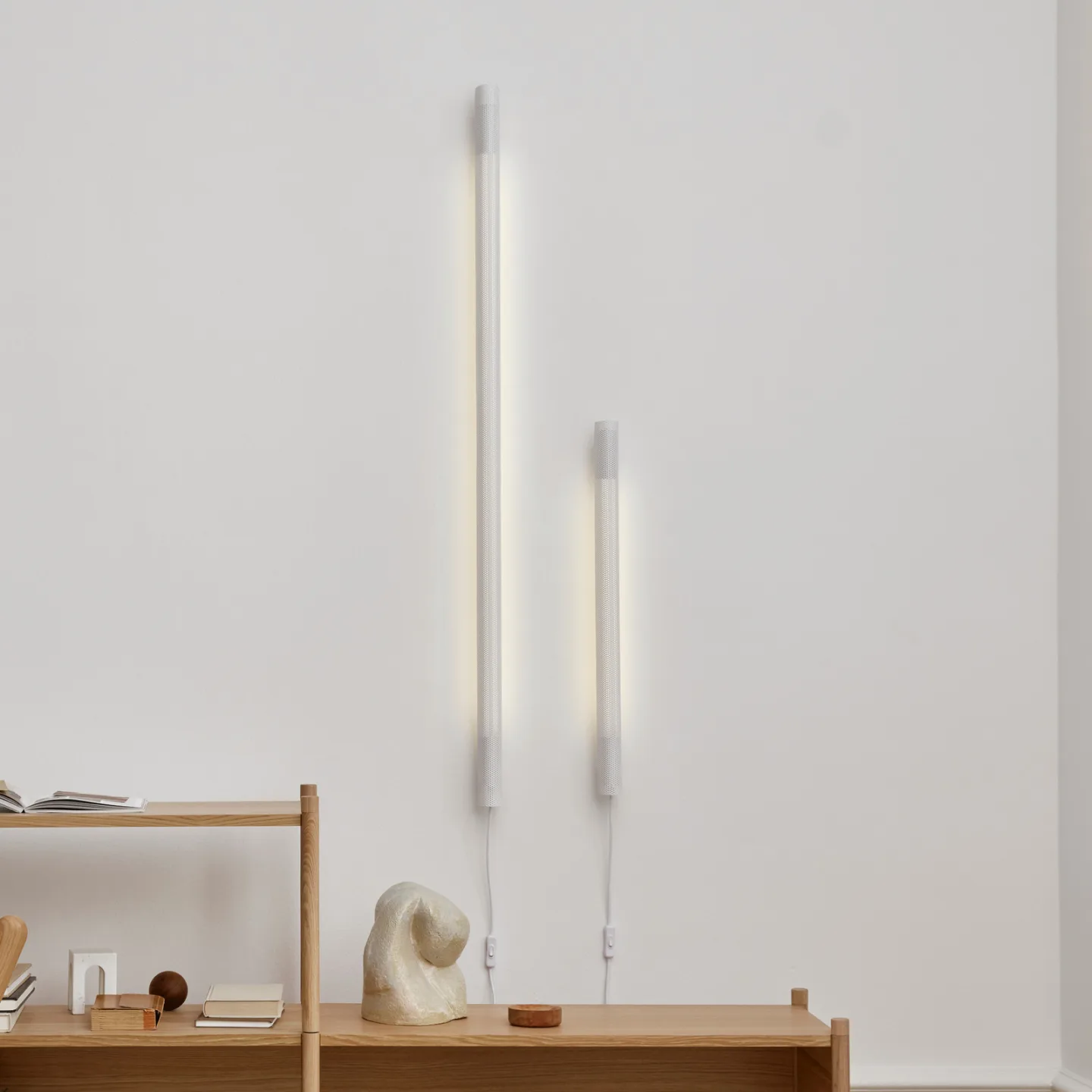 Gejst Radent Wandleuchte short 70 cm Weiß
