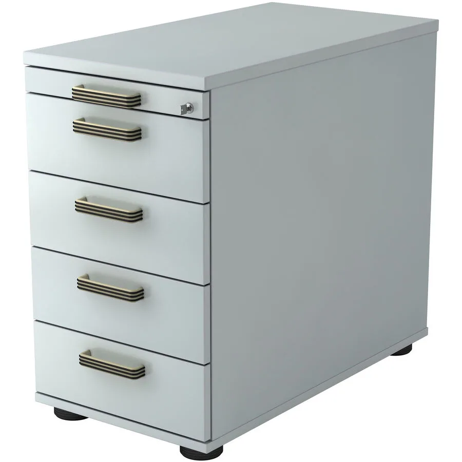 Standcontainer Office grau Holzwerkstoff B 42.8 H 76 cm