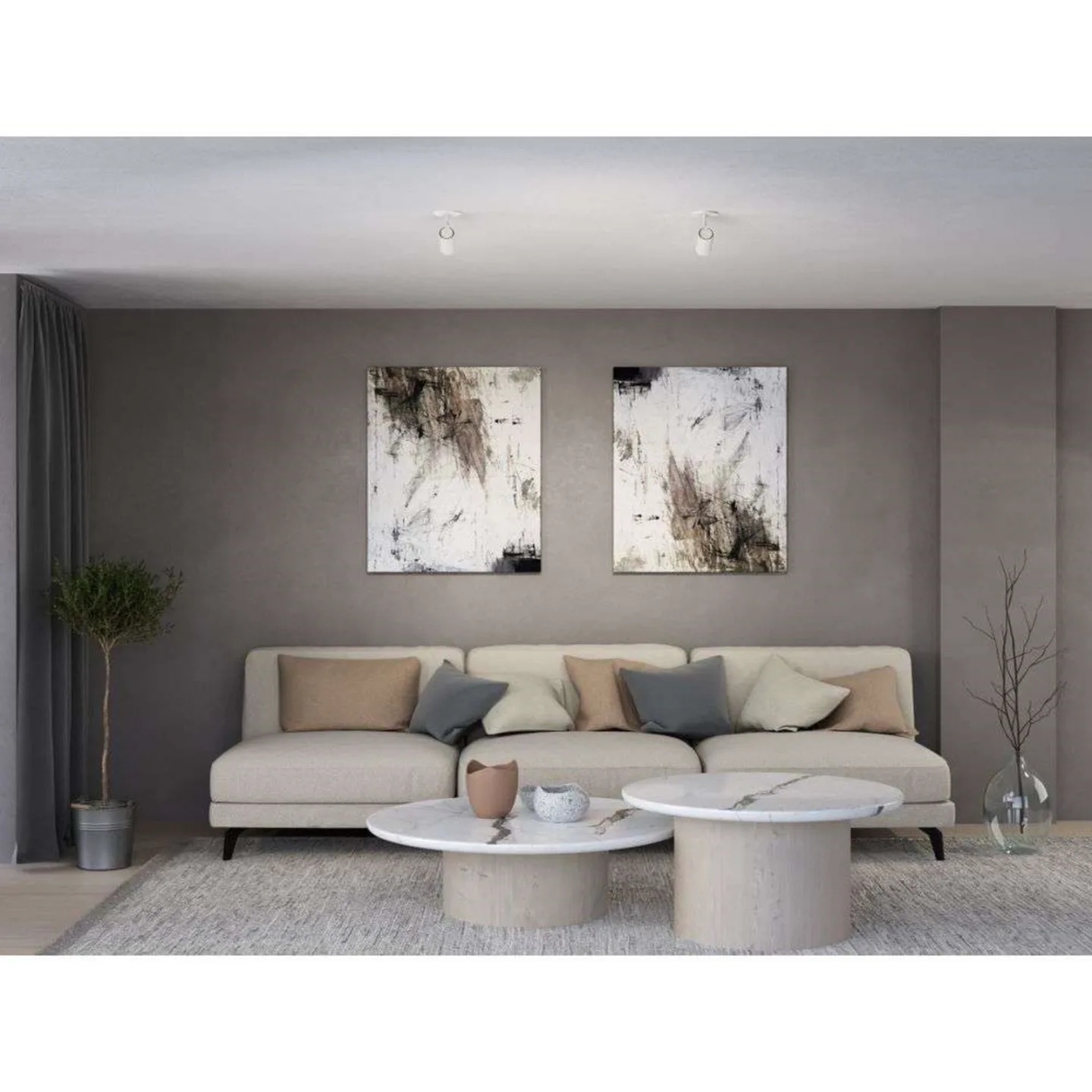 Tyson Deckenleuchte White - Belid - Wohnzimmer - Metall