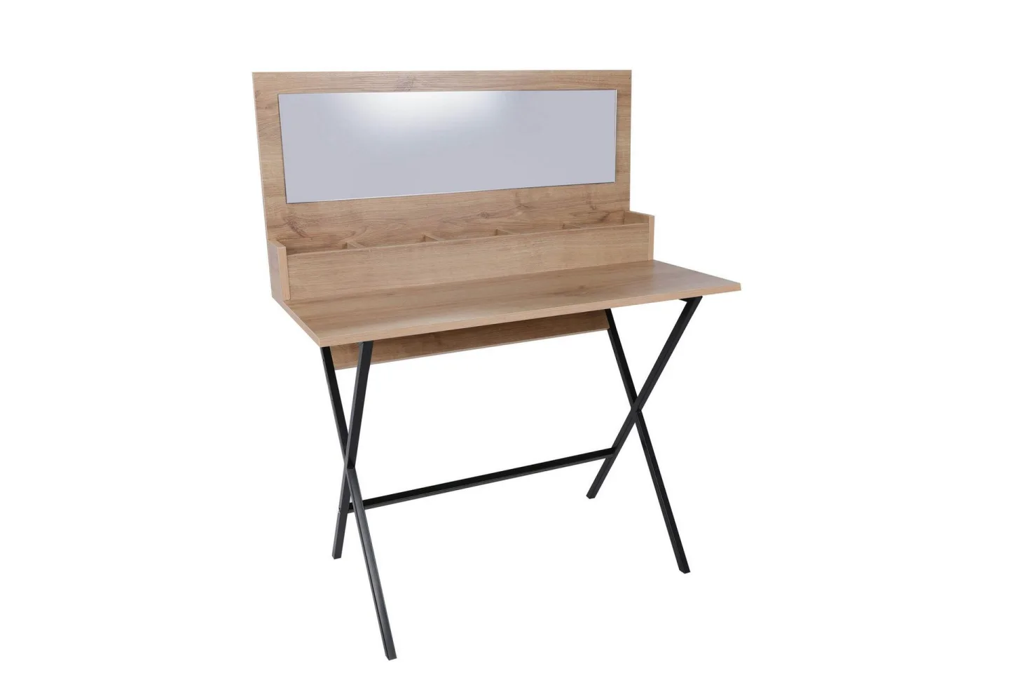Winkels Sminkbord 100 cm - Natur/Svart