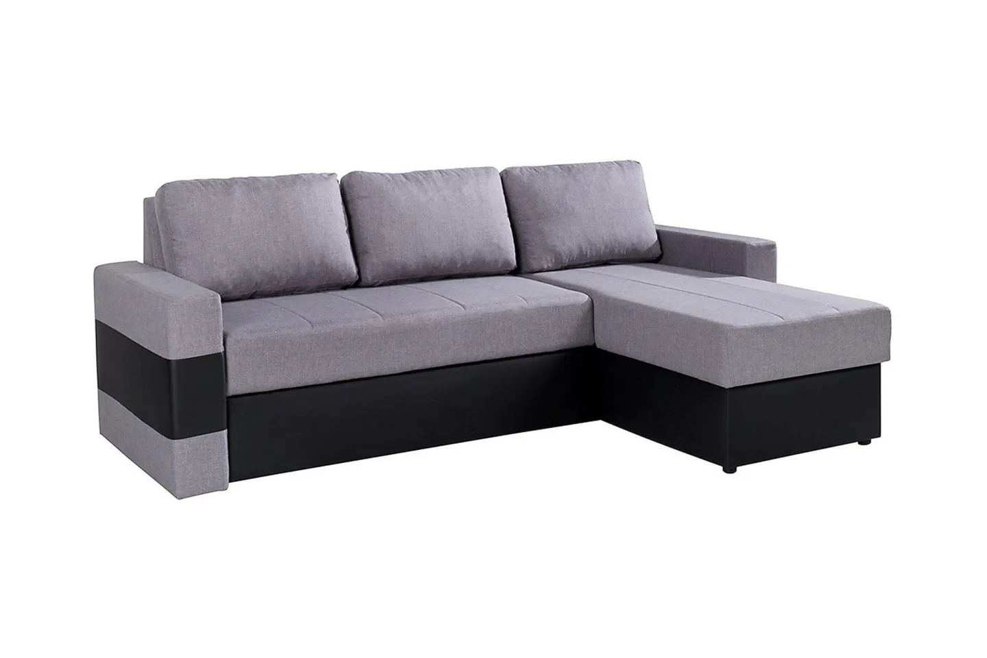 Gordia Divanbäddsoffa 234x82x156 cm - Grå