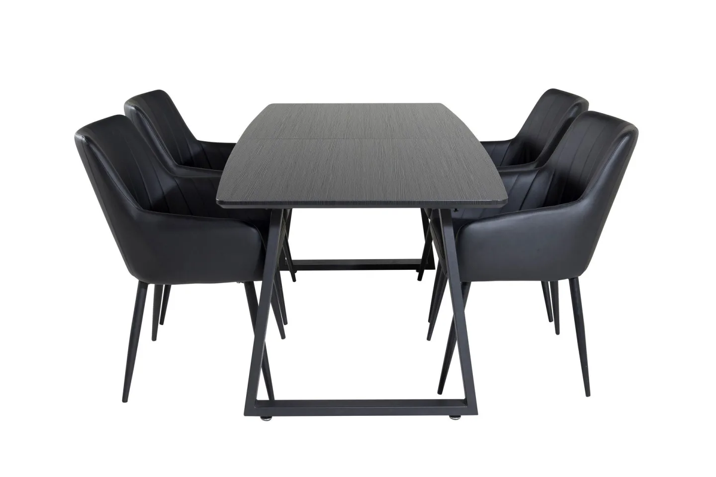 Inca Matgrupp Förlängningsbar 160 cm Rektangulär med 4 Comfort stolar -