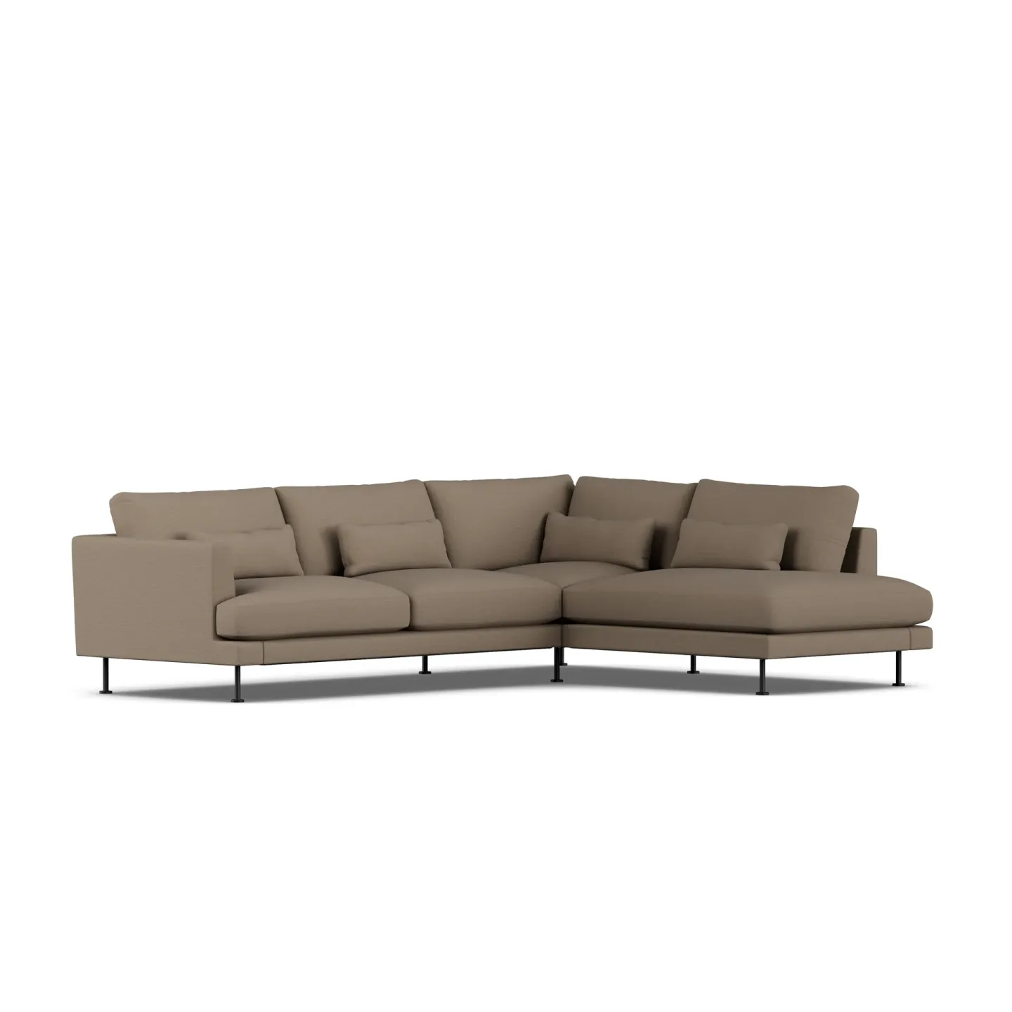 1898 Bredhult Sofa Same Mole 6674-Schwarzer Stahl, 3-sitzig A1