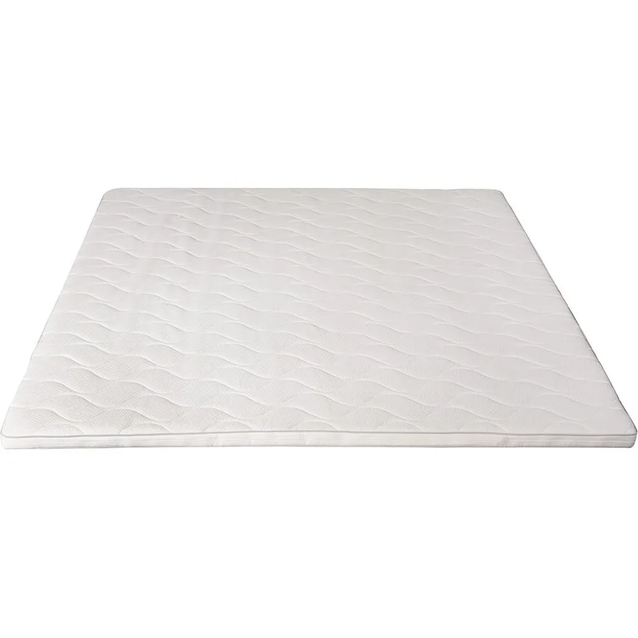 Modular Topper Jana Weiss Stretchbezug, Bezug 100% Polyester, Gelschaumkern, Dacron-Polsterung 200 x 200 cm