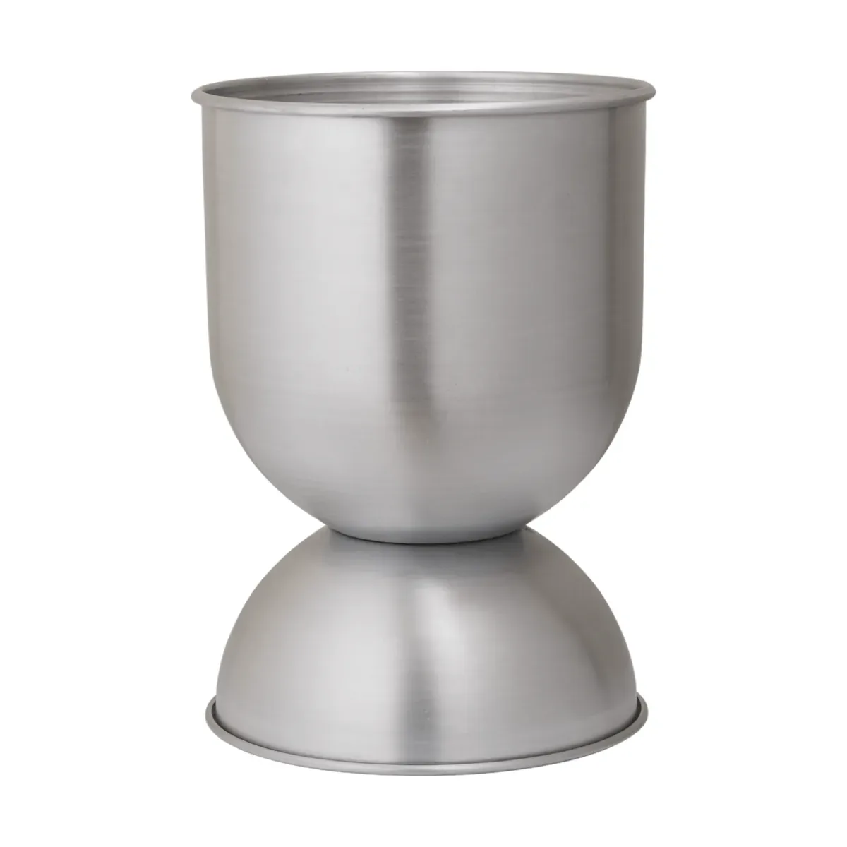 Ferm Living Hourglass Blumentopf klein Ø30 cm Aluminium