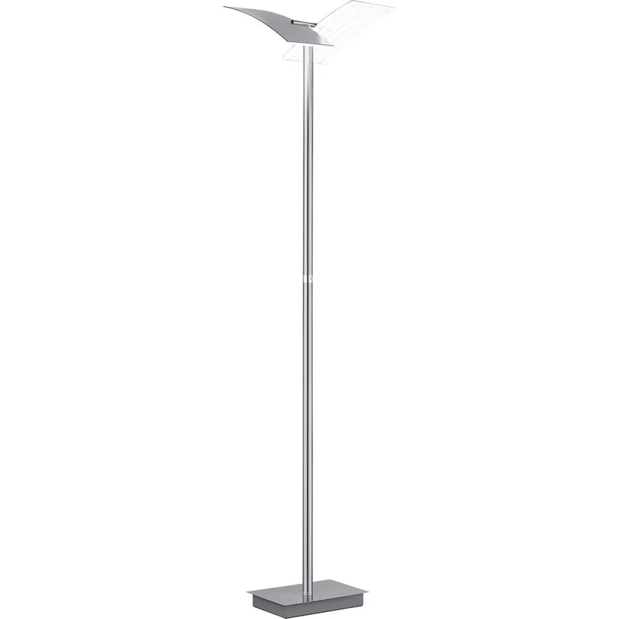 Stehlampe Felicia Silber Metall - Farbe: Nickel matt - LED - Lichtfarbe: Extra warmweiss - Helles Neutralweiss - LED Energiesparlampen