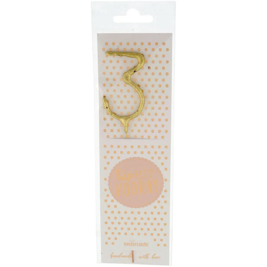 Tortendekoration Office gold Draht H 21.5 cm