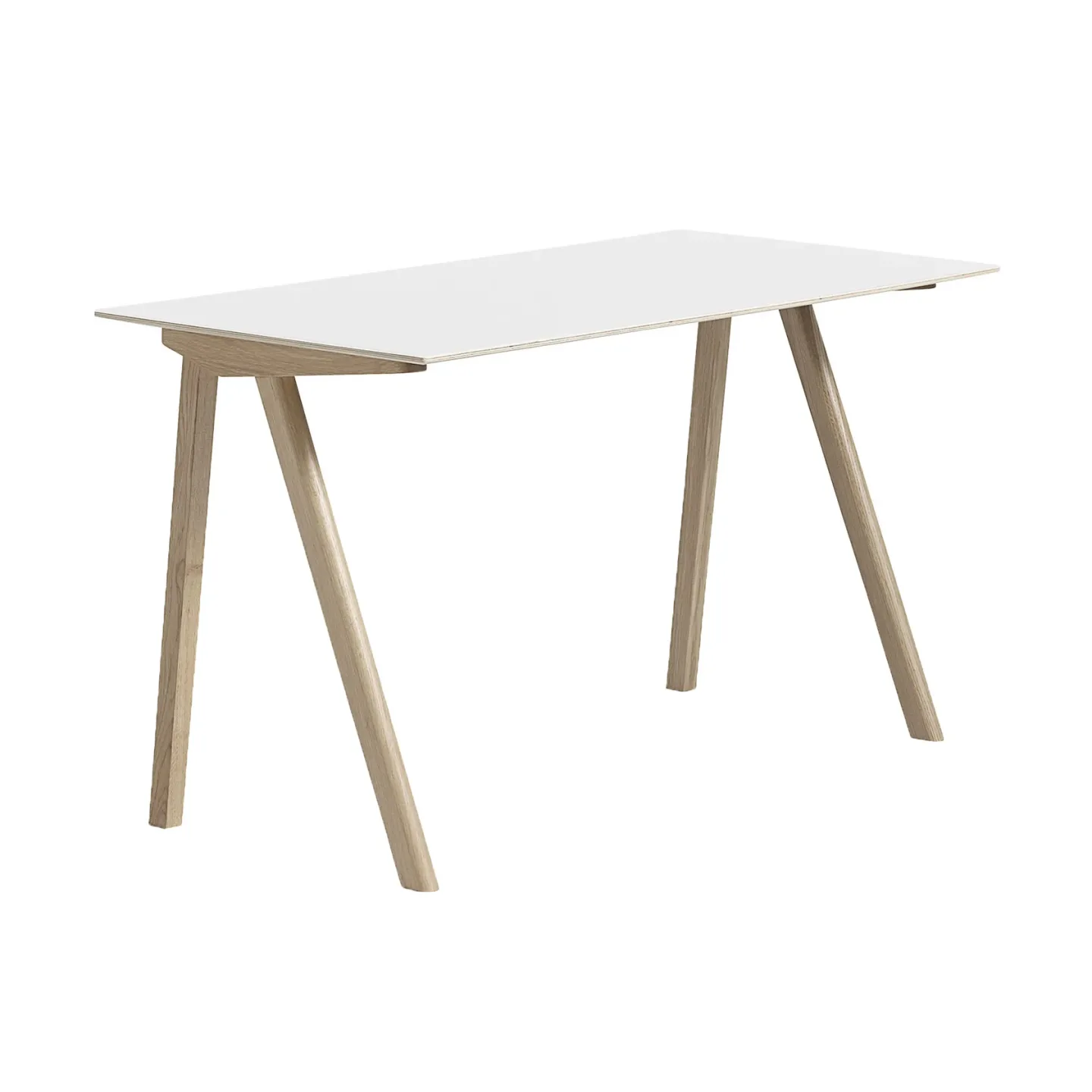 HAY CPH90 2.0 Schreibtisch 65x130 cm White laminate-lacquered oak