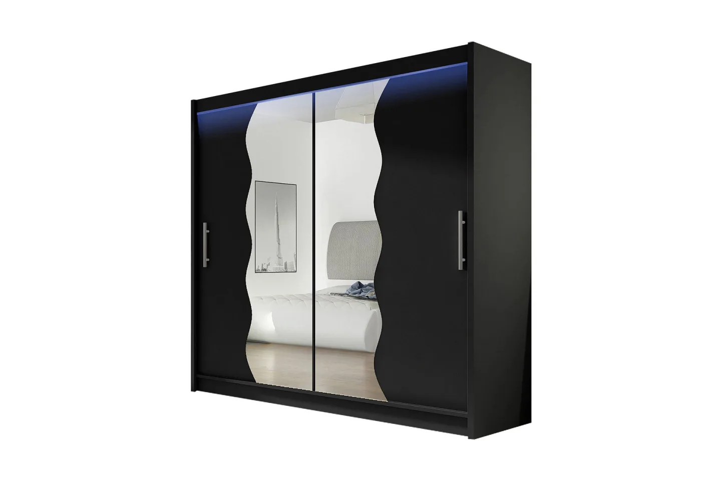Prag Garderob 180x57x215 cm - Vit