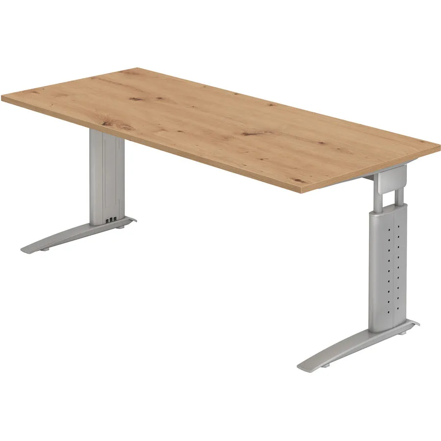 Schreibtisch Office Asteiche Holzwerkstoff B 180 T 80 cm