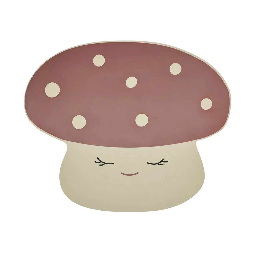 OYOY Mushroom Tischset Offwhite-rot