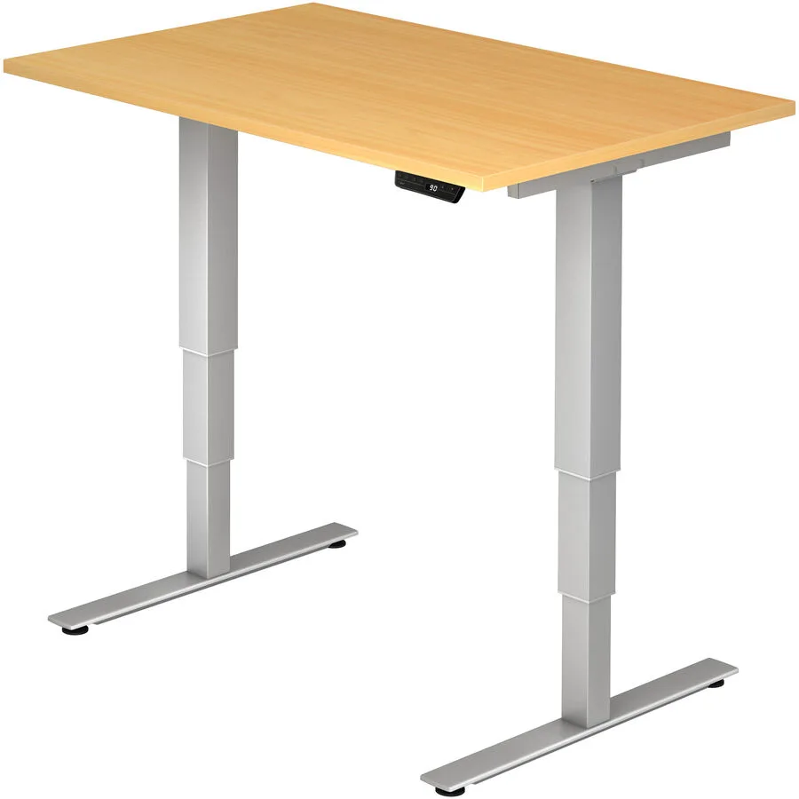 Schreibtisch Office buche Holzwerkstoff Höhenverstellbar B 120 T 80 cm