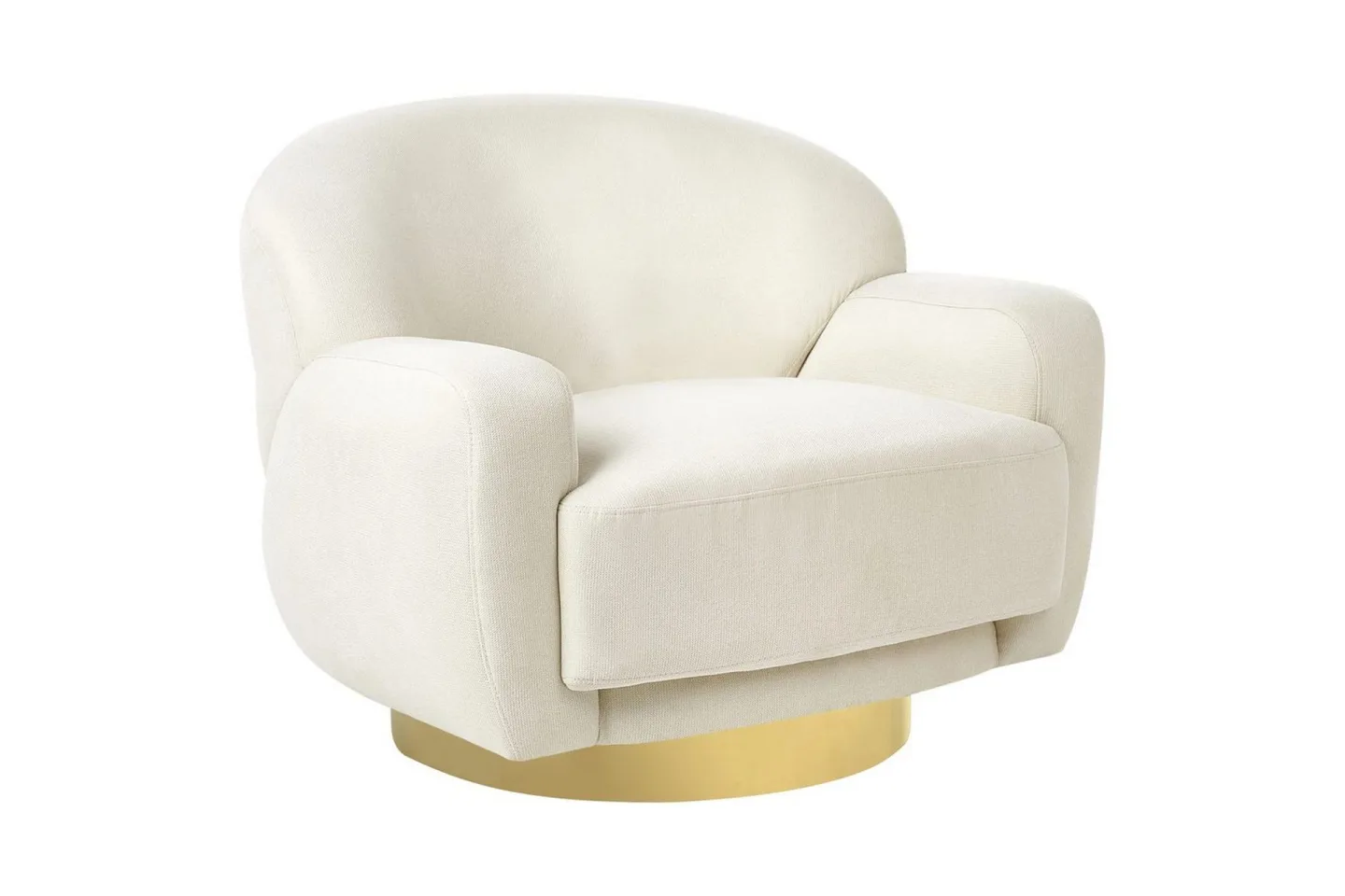 Fåtölj Lejre Beige/guld - Beige/guld
