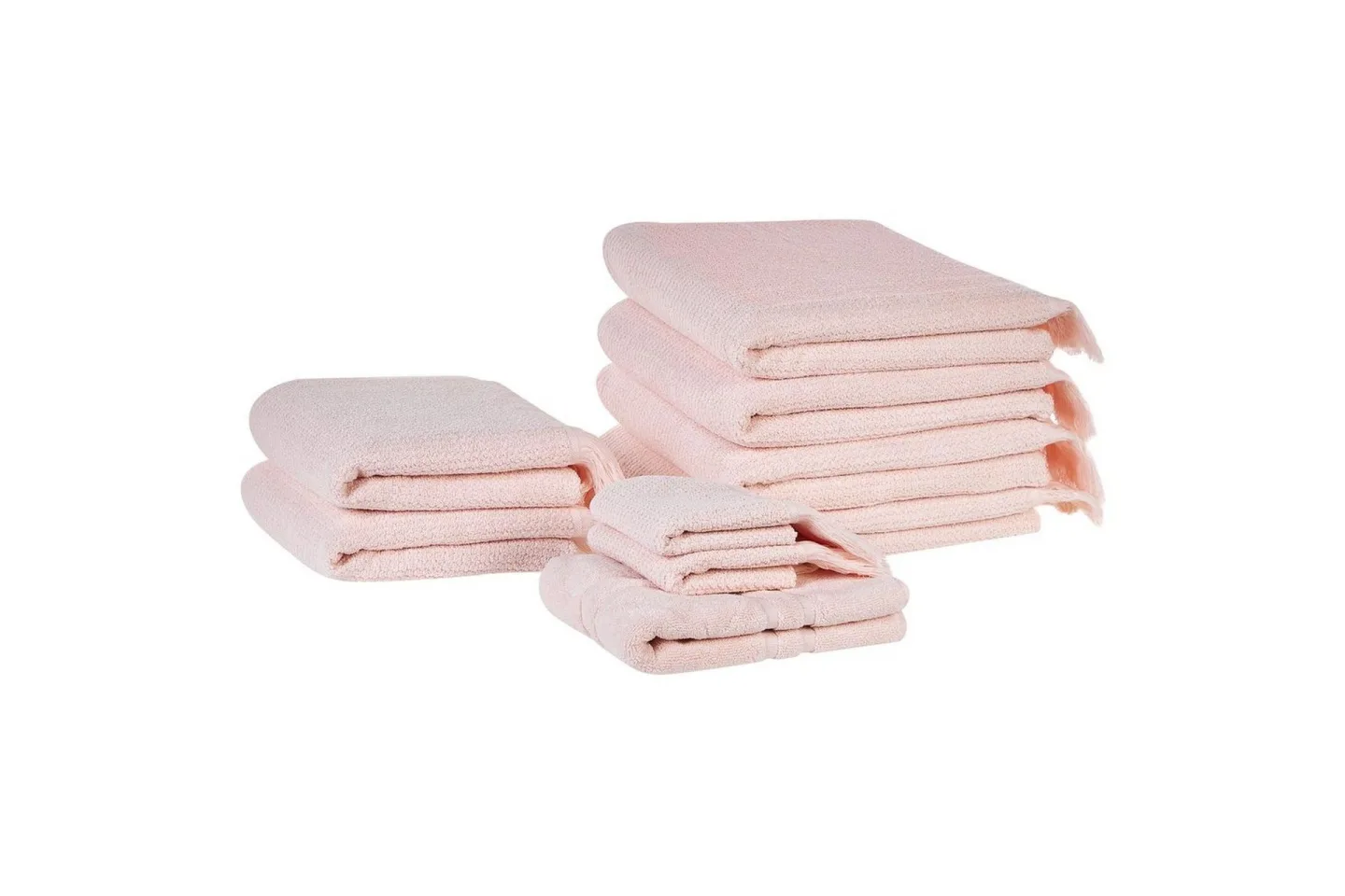 Handduk Atiu set om 9 Rosa - Rosa