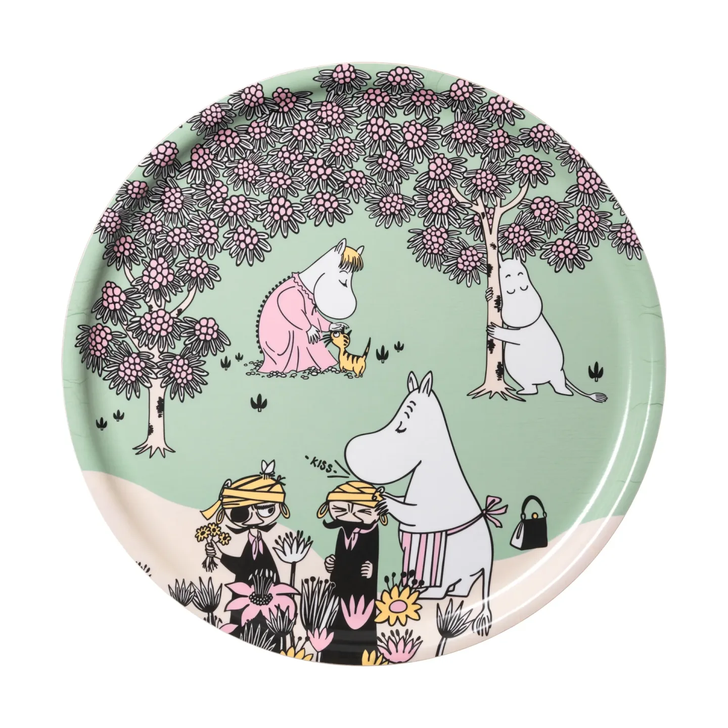 Moomin Arabia Rücksichtnahme Mumin Serviertablett Ø35 cm