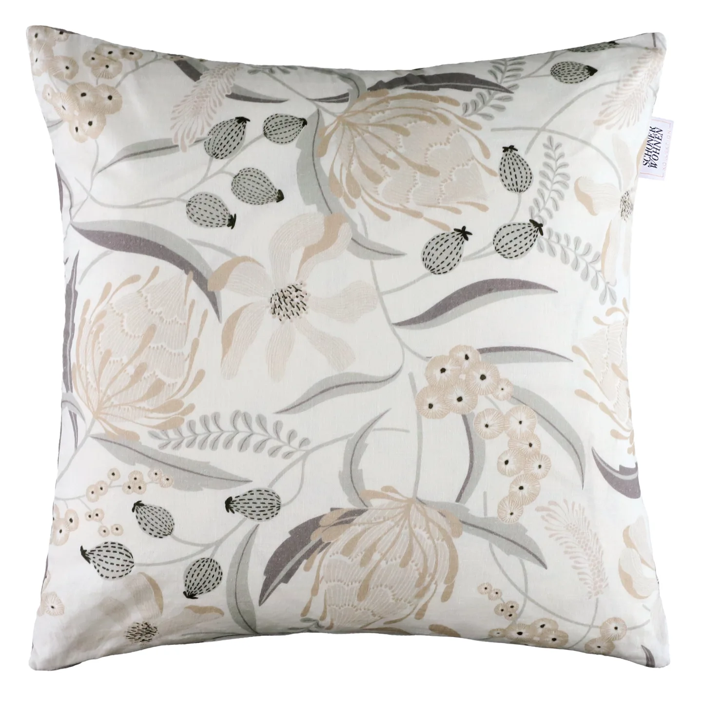 Stoeckel & Grimmler Kissenhülle Playful 45x45 cm Grau | Schubiger Möbel