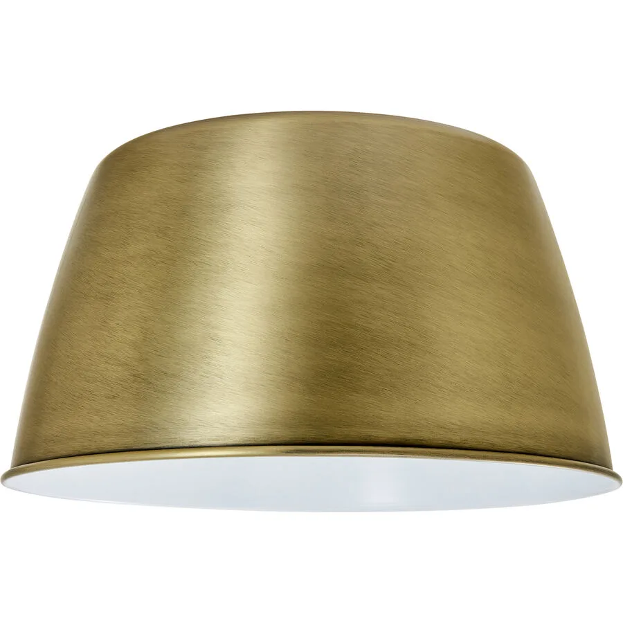 Lampenschirm Annabell Gold Metall 36 cm 21 cm - Farbe: messing