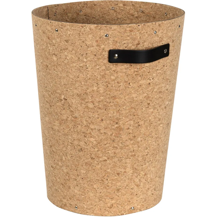 BIGSO BOX Papierkorb Office braun Kork