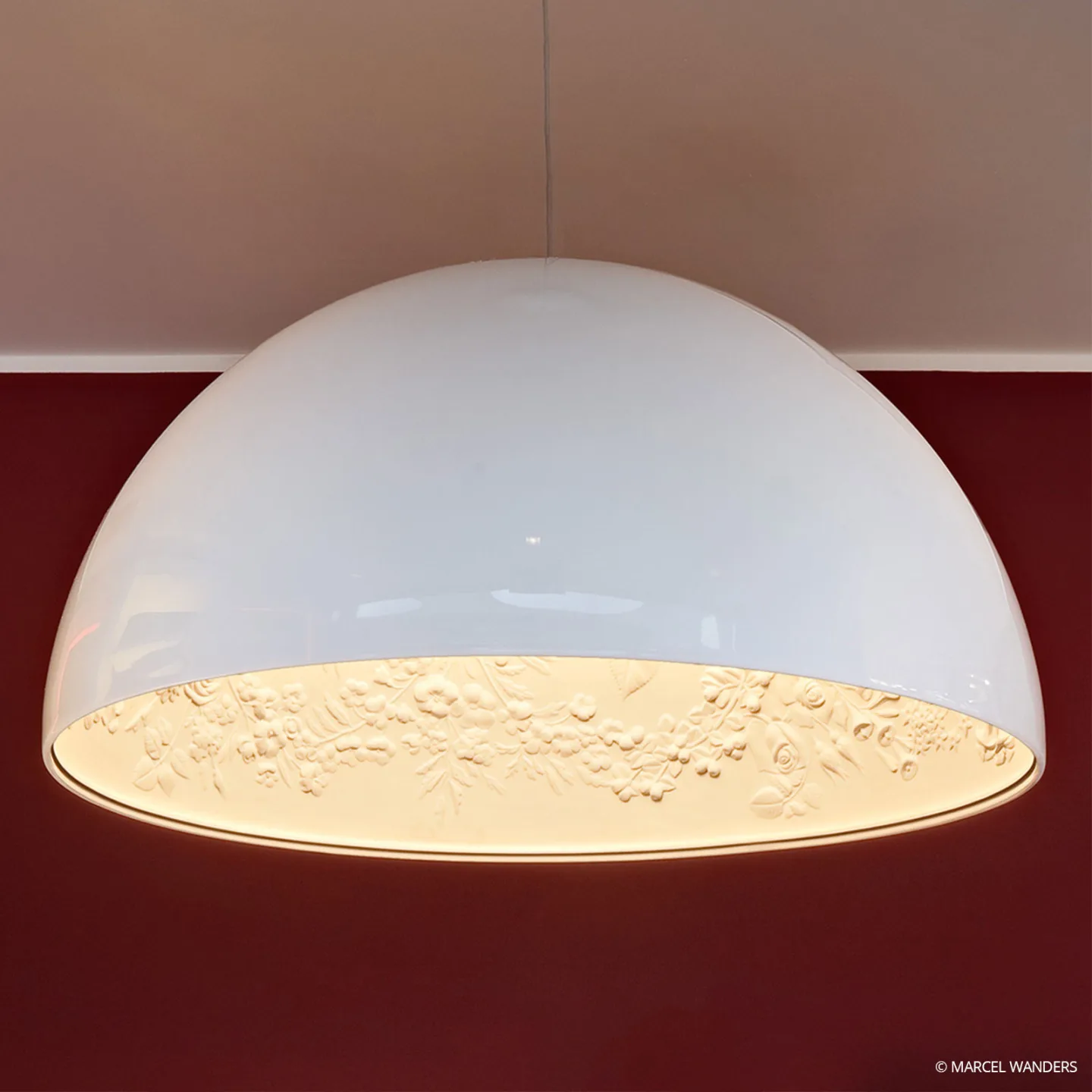 Skygarden P1 Pendelleuchte Weiß - Flos - Wohnzimmer - Design - Gips / Ton - Einflammig